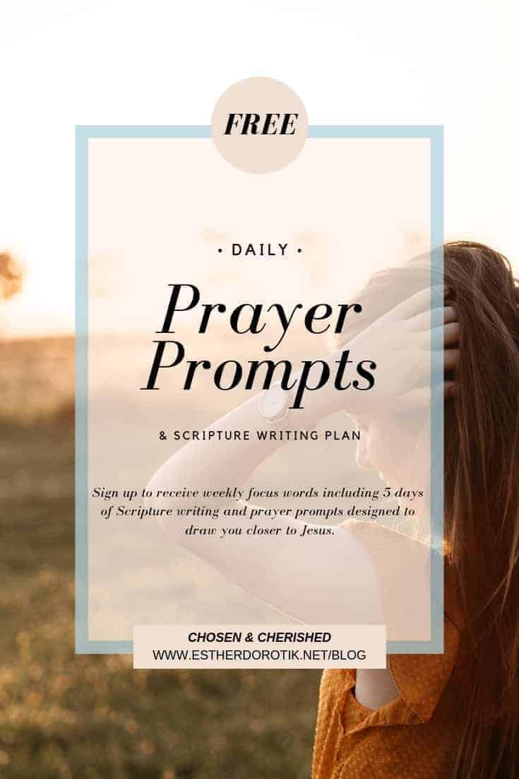 free-daily-prayer-prompts-and-scripture-writing-plan, free bible journaling plan, word-of-the-week-bible study, words that draw us closer to God