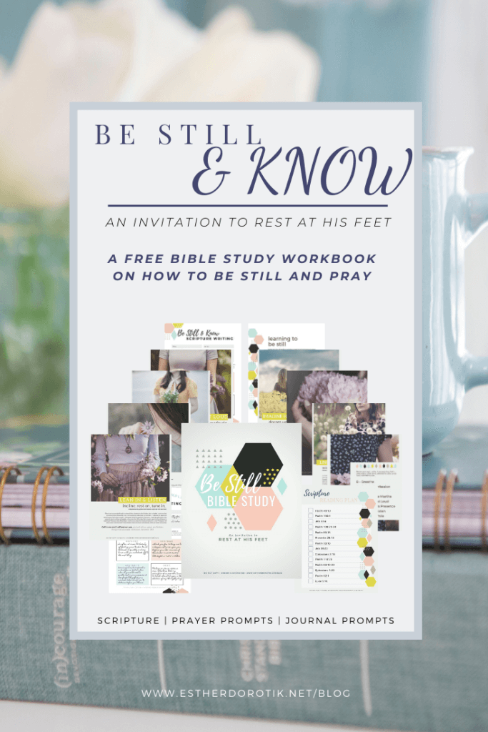 Do you struggle to hear God's voice? Learning to pray and hear God's voice can seem out of reach, but it doesn't have to. Grab this free Bible study workbook with scripture writing printable to learn techniques for being still and listening to God. free bible study printables | how to pray effectively | How to be still and know God | How to hear God speak #freebiblestudyprintables #bestillandknow #hearinggod