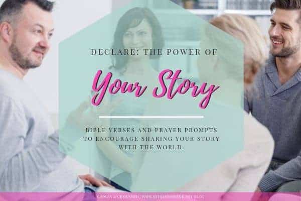 Your story matters. It matters to God; needed by others. God has entrusted you with your story to help others overcome - as large or minuscule as you believe it is.