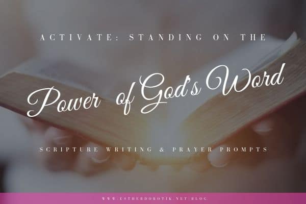 Do you struggle to stand on the power found in God's unshakable word? These Bible verses on God's word and prayer prompts will help you remember His promises never return void.