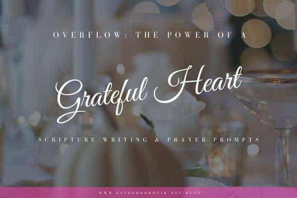 The question quickly compelled conviction in my heart, "What if you woke up today with only the things you thanked God for yesterday?" Gratitude fans honor and praise, facilitates His presence, flips our perception, feeds miracles, and fuels joy.
