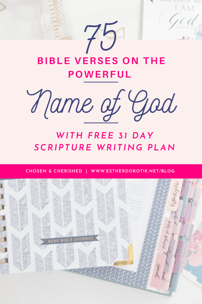 While the highest heavens cannot contain our God, we are given powerful descriptions of His character throughout Scripture. With many of the same attributes and names also used to refer to Jesus, I pray these Bible Verses on the Names of God and Jesus reveal a grander picture of the power in His name. The names of God Bible verses are a great addition to your prayer journal!