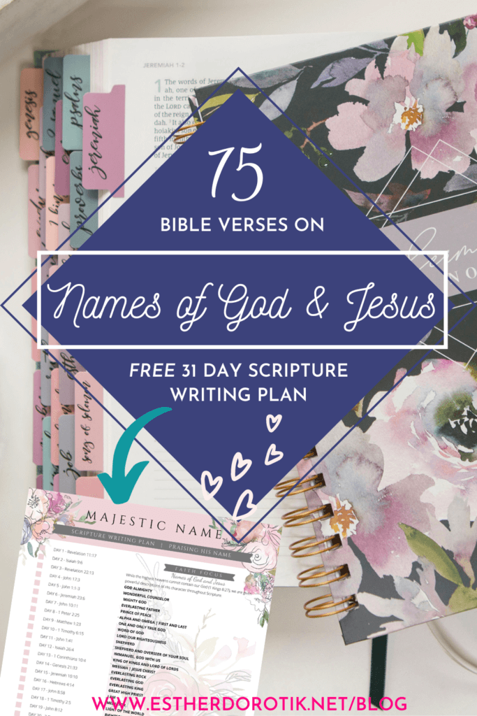 While the highest heavens cannot contain our God, we are given powerful descriptions of His character throughout Scripture. Grab the FREE Scripture writing plan with the names of Jesus in the Bible.