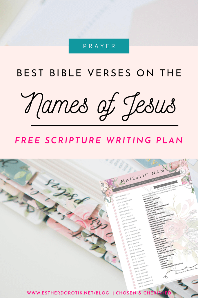 While the highest heavens cannot contain our God, we are given powerful descriptions of His character throughout Scripture. Grab the FREE Scripture writing plan with the names of Jesus in the Bible.