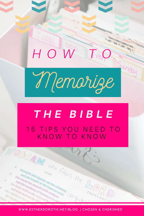 If you want to memorize scripture, look no further. This step-by-step guide will teach you everything you need to make memorizing Bible verses, chapters, and even books easy. Simply follow this detailed tutorial with 15 of the best tips and tricks. These easy to follow steps will have you memorizing scripture in no time!