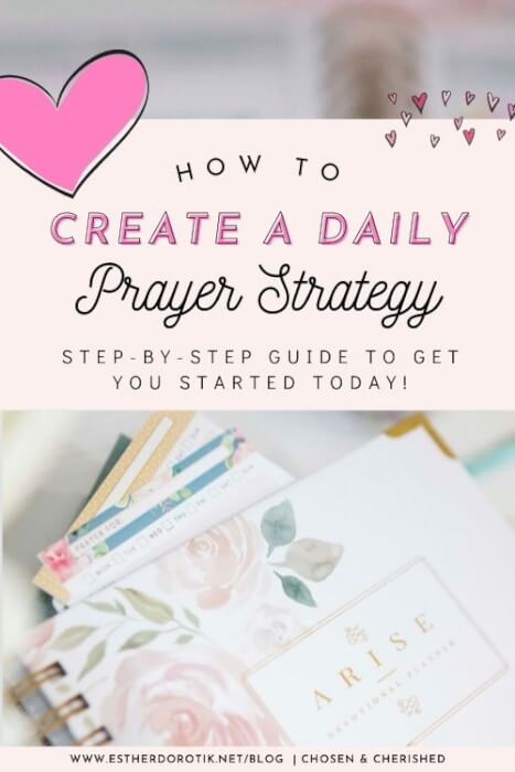 If you've ever struggled to create a powerful and consistent prayer life, these steps are for you! Learn how to create a prayer strategy and plan with these 6 steps!