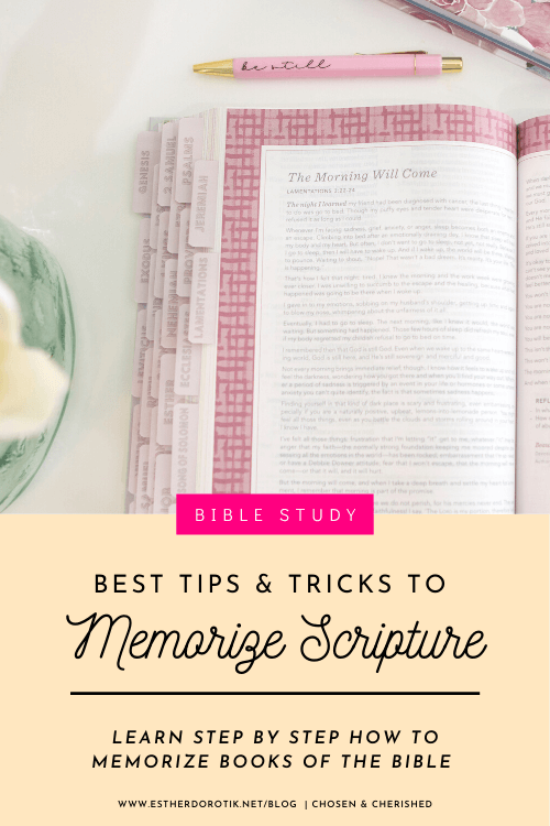 Do you struggle to memorize scripture? If so, here's everything you need to make memorizing Bible verses, chapters, and even books easy. Simply follow this step-by-step guide with 15 of the best tips and tricks. You'll soon be on your way!