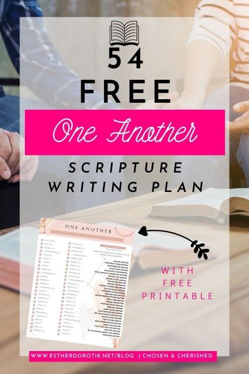 FREE Scripture Writing Plan on One Another Bible Verses