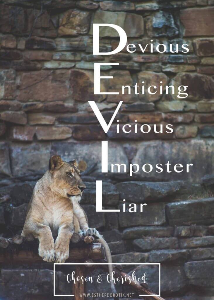 the-devil-is-a-devious-enticing-vicious-imposter-liar, satan will always try to get you to question God, he is an imposter of everything God does