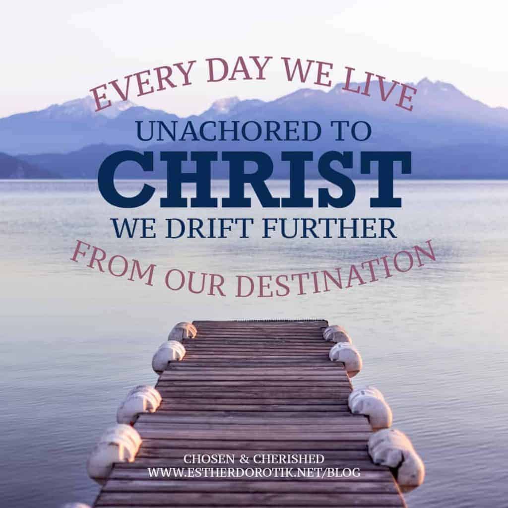 living on purpose, anchored in Christ, living on mission for God, when their life means our sacrifice, allowing things to disqualify us from His mission