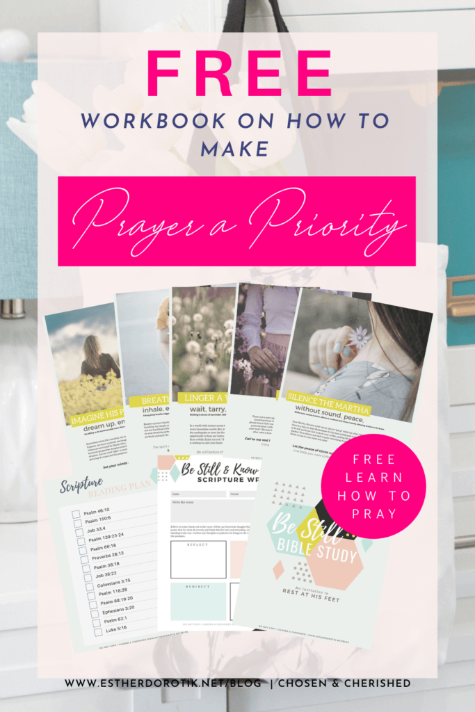 Do you struggle being still long enough to hear God? Is your prayer time filled with noise. Grab this free Bible study workbook to learn techniques for being still and listening to God. free bible study printables | how to hear God's voice | How to be still and know God | How to listen to God in prayer #freebiblestudyprintables #bestillandknow #hearinggod