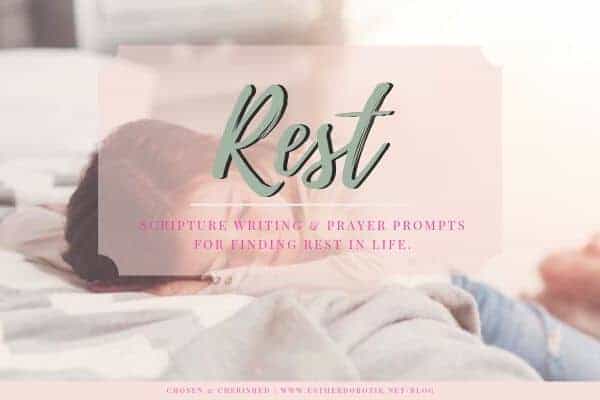 What three words come to mind when you think of rest? God knew our tendency to become slaves to work and answer the call of busyness while sending His call for connection to voicemail. With the rise of busyness, we're reaping havoc on our mental, emotional, and physical bodies. Stress levels are on the rise, heart disease is growing, and immune systems are declining. But there remains a Sabbath-rest for the children of God. Download this Free Scripture writing and prayer prompts to help find rest in life as we heal, renew, and rejuvenate. Use these verses in your prayer journals. #scripturewriting #rest #prayerjournal