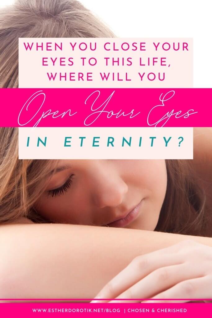 What happens when I die? Is this life all there is? What is the purpose of life? When I close my eyes here, where will I open them? If you've ever wondered or struggled to answer these questions, you don't want to miss this! 