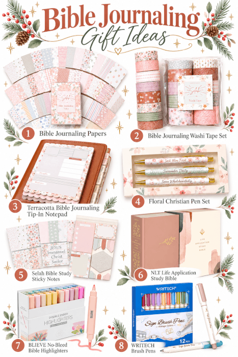 image of bible journaling items